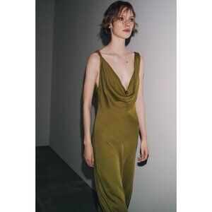 ZARA ZW COLLECTION SATIN LONG DRESS
